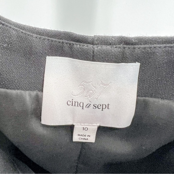 Cinq A Sept Black Wideleg Jumpsuit - Picture 3 of 7